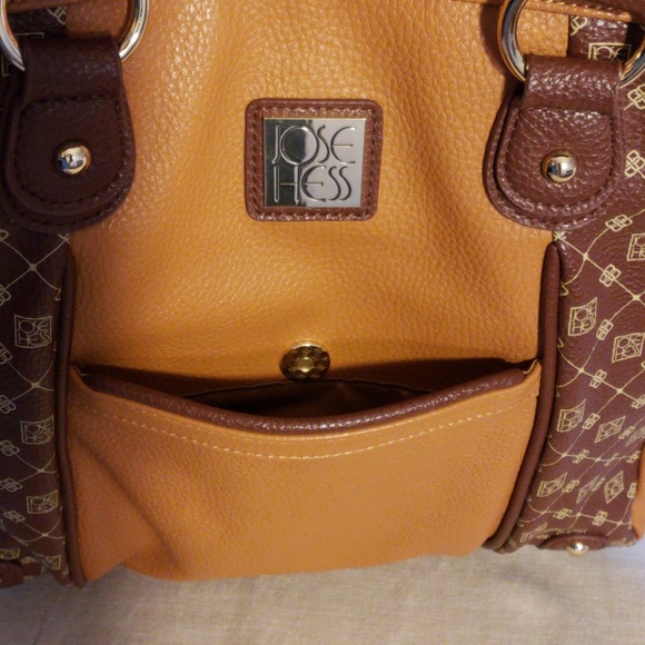Jose Hess Carmel Chocolate  Large Satchel Bag - Picture 7 of 8